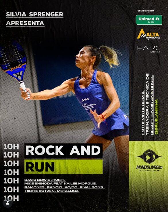 Rock and Run com a treinadora e técnica de Beach Tennis Ana Bruel | 11/07/26