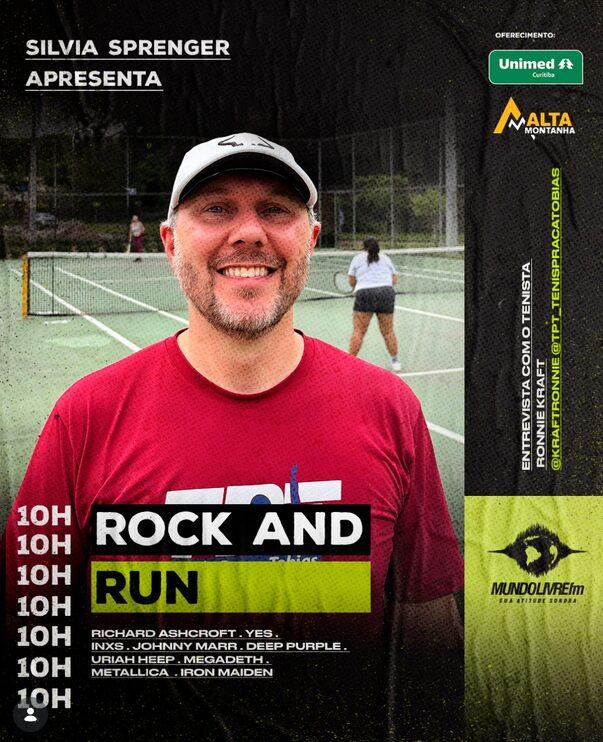 Rock And Run com Ronnie Kraft, um dos idealizadores do Projeto Tênis Praça Tobias